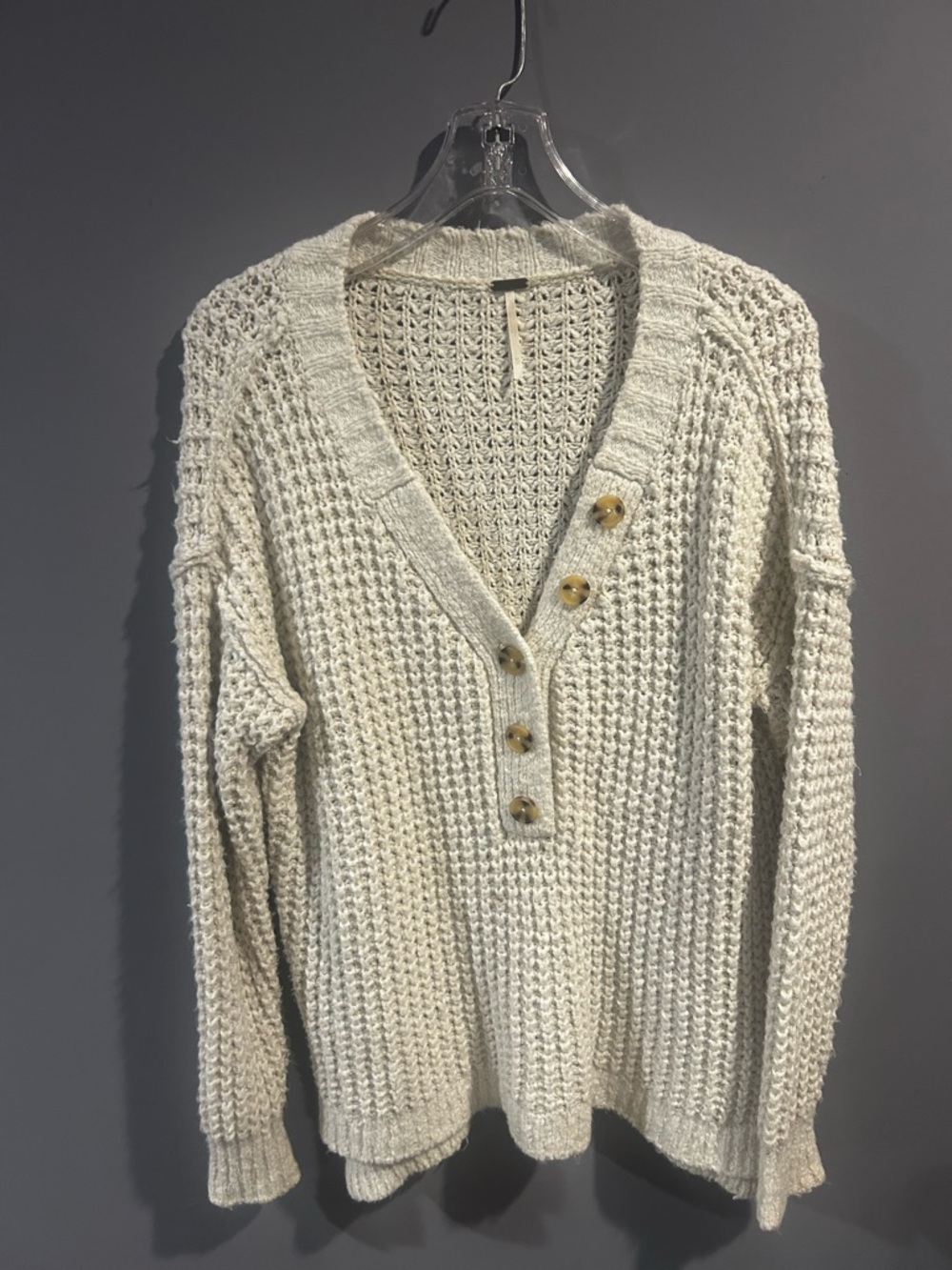 Urban Outfitters Chunky Cozy Knit Henley Sweater – XS 🤍